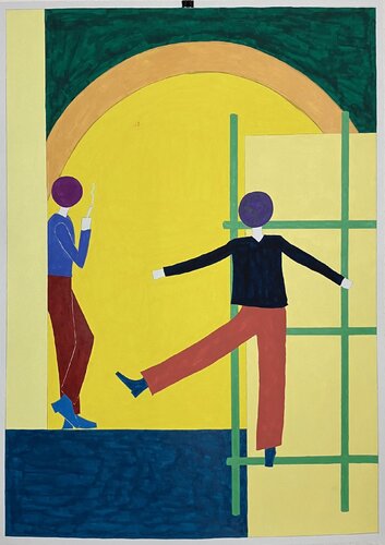 Erster Akt (Theater 1) de Barbara Krijanovsky, Pintura a la venta en Singulart