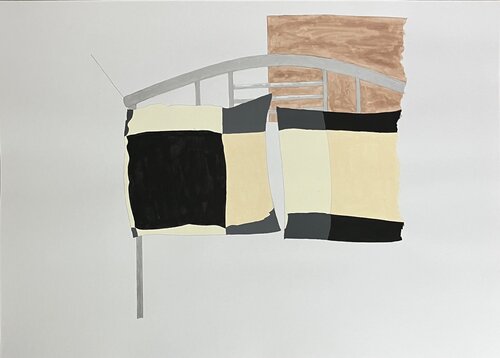 Schlafzimmer (Vita quotidiana 2) de Barbara Krijanovsky, Pintura a la venta en Singulart
