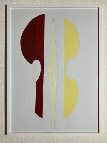 Cello-Suite 3 by Barbara Krijanovsky, 종이 for Sale on Singulart