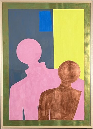 Künstlerpaar 2 (Arte povera 3) van Barbara Krijanovsky, Werk op papier te koop op Singulart