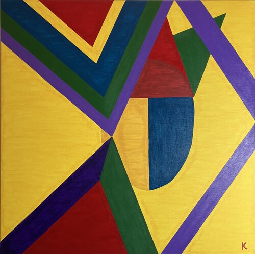 Masken 2 von Barbara Krijanovsky, Malerei kaufen auf Singulart