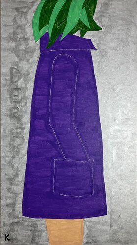 Der Musiker (La strada) par Barbara Krijanovsky, Peinture en vente sur Singulart