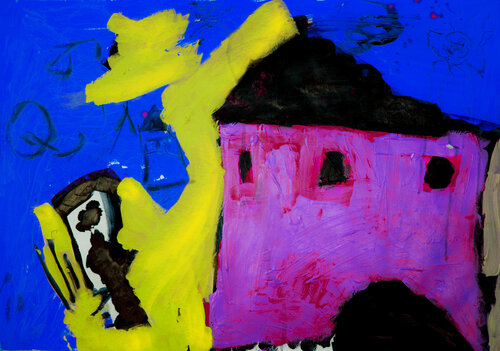 LA CASA ROSA di Luciana Gallo, Stampa in vendita su Singulart