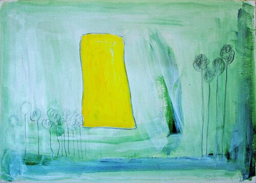 GIALLO SOSPESO von Luciana Gallo, Druck kaufen auf Singulart