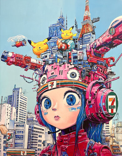 Tokyo Girl by Pavel Sipkin, Painting for Sale on Singulart