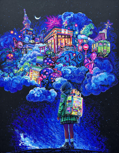Tokyo Dream (Night) by Pavel Sipkin, Painting for Sale on Singulart