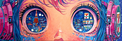Tokyo Reflections Vol.3 Tokyo Tower by Pavel Sipkin, Painting for Sale on Singulart