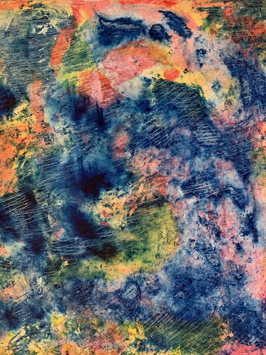 Ballet bleu van Gisèle Tabone, Schilderij te koop op Singulart