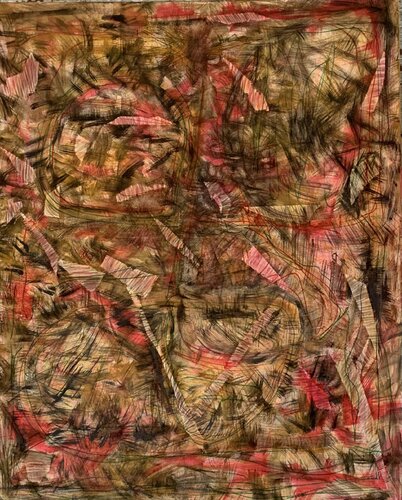 T2026-F26 Composition abstraite di Gisèle Tabone, Pittura in vendita su Singulart