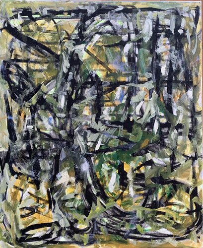 Composition  abstraite   T2026-M27-HF by Gisèle Tabone, Painting for Sale on Singulart