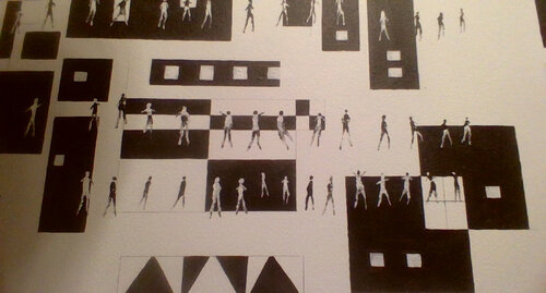 Notre cite: our world (detail from) von J Fitzpatrick, Malerei kaufen auf Singulart