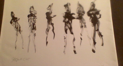 Figures 2005 p van J Fitzpatrick, Schilderij te koop op Singulart