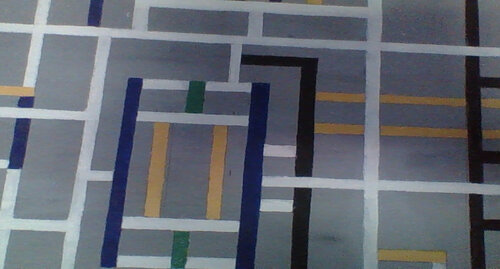 The Pattern Unseen; intentional unfinished details de J Fitzpatrick, Pintura a la venta en Singulart