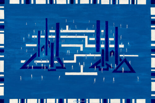 Notre Cite #2 de J Fitzpatrick, Pintura a la venta en Singulart