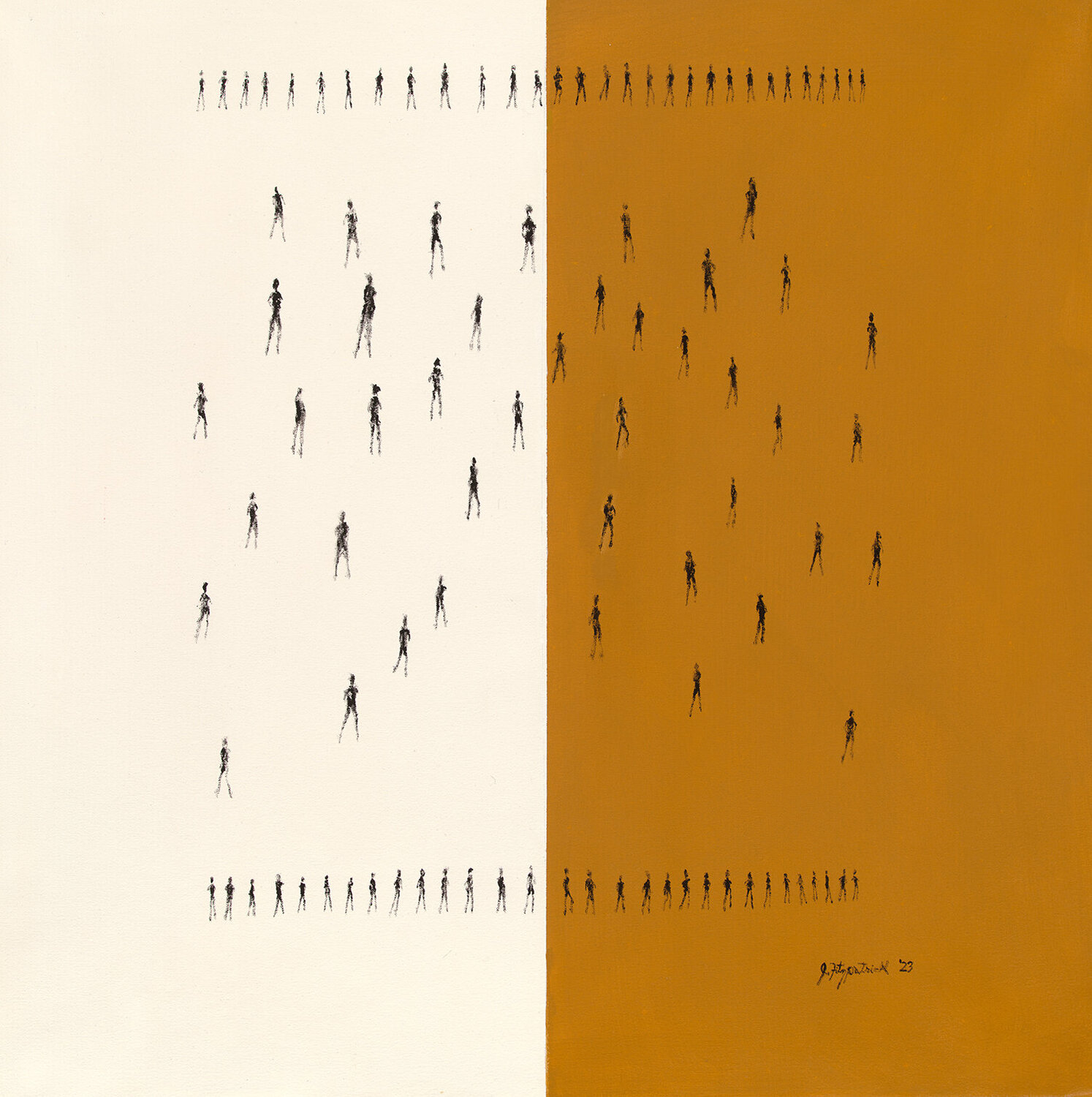A Field of Life and Living #3 J Fitzpatrick Originalgemälde zu verkaufen