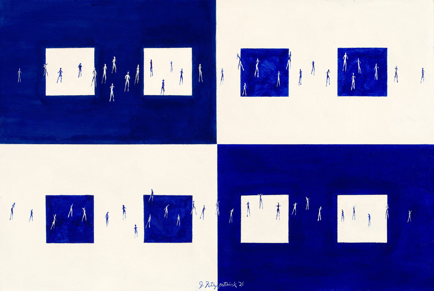 Processional #14 J Fitzpatrick Original painting for sale
