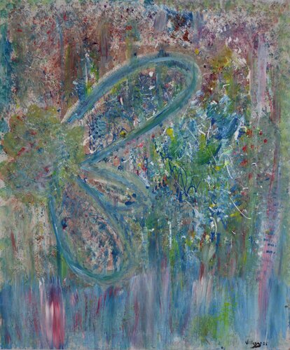 Saelices, arte con flores silvestres. par Maria Cruz Porras Villegas, Peinture en vente sur Singulart