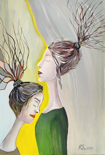 Mom Will Forgive 60x40 (2025) van Helen Spoon, Schilderij te koop op Singulart