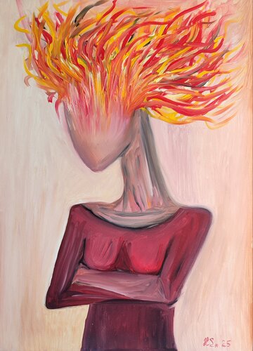 My Mind on Fire par Helen Spoon, Peinture en vente sur Singulart