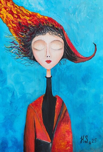 Blazing Soul by Helen Spoon, 油畫 for Sale on Singulart
