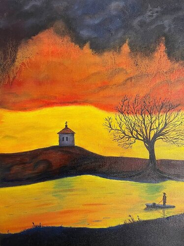 Alone with God by Helen Spoon, 油畫 for Sale on Singulart