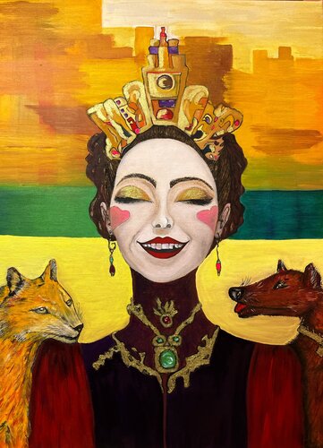 Queen of Joy par Helen Spoon, Peinture en vente sur Singulart