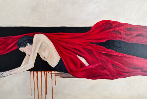 Contained Pain by Helen Spoon, 油畫 for Sale on Singulart