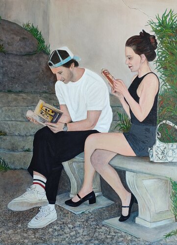 The Readers by Helen Spoon, Painting for Sale on Singulart