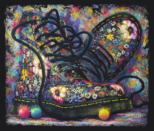 DOC MARTENS - Flowers von BRUNO BISI, Malerei kaufen auf Singulart