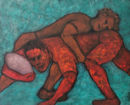 Modern Titans di Luís Bastos, Pittura in vendita su Singulart