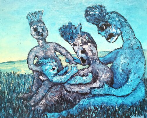 Wilson's family von Luís Bastos, Malerei kaufen auf Singulart