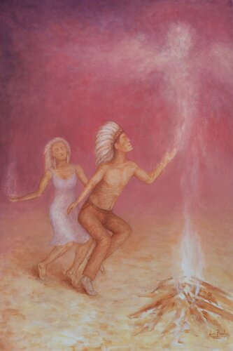 Sacred call by Luís Bastos, Painting for Sale on Singulart