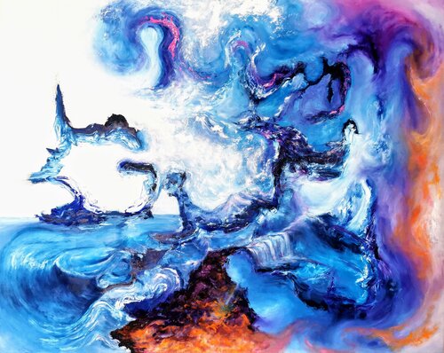 Elemental equilibrium di Luís Bastos, Pittura in vendita su Singulart