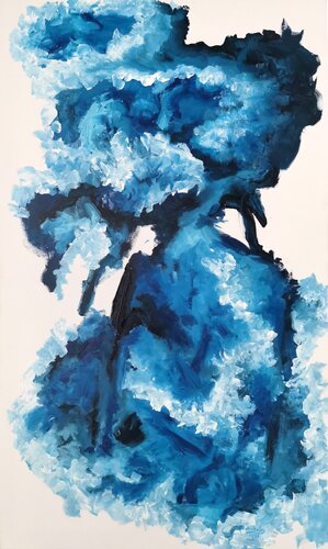 This Blue thing di Luís Bastos, Pittura in vendita su Singulart