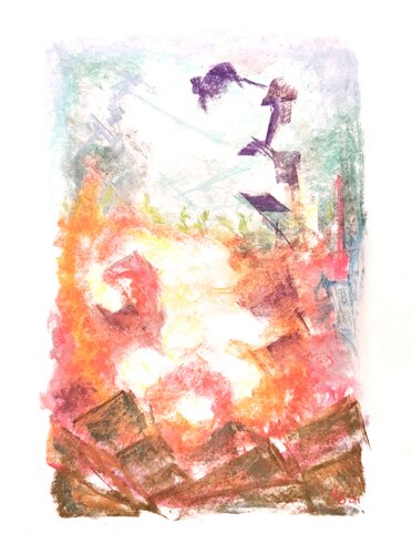 A force inside by Luís Bastos, Work on Paper for Sale on Singulart