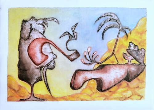 The Strength of the Nomadic Form von Luís Bastos, Malerei kaufen auf Singulart