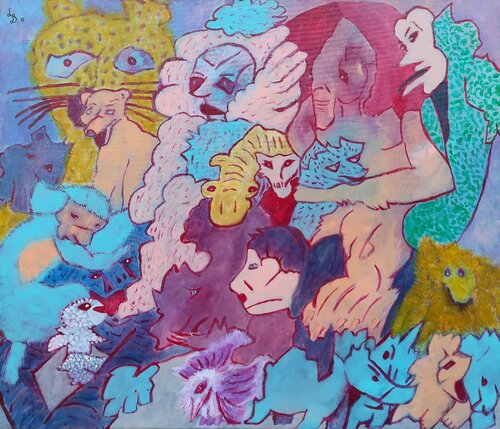 Family portrait di Luís Bastos, Pittura in vendita su Singulart