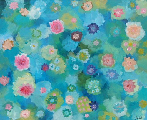 Swamp Flowers de Luís Bastos, Pintura a la venta en Singulart