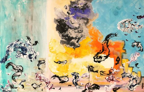 How to essentially emerge. by Luís Bastos, Painting for Sale on Singulart