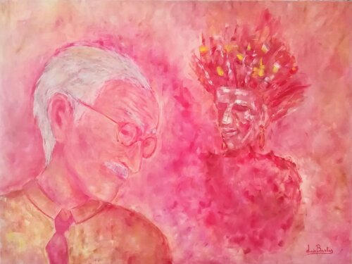 Jung and the Chief de Luís Bastos, Pintura a la venta en Singulart