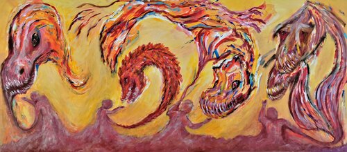 Feed your Demons di Luís Bastos, Pittura in vendita su Singulart