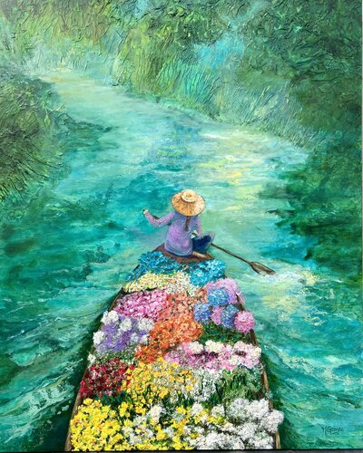 LA BARCA van Mariana Gomez Otero, Schilderij te koop op Singulart