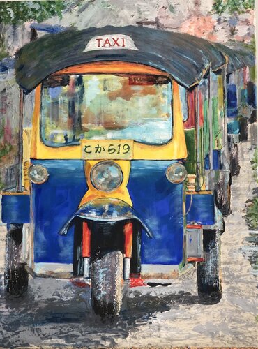 TUK TUK van Mariana Gomez Otero, Schilderij te koop op Singulart