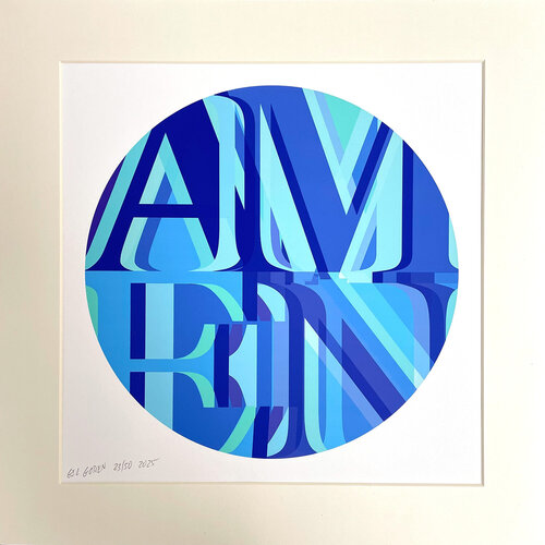 AMEN BLUE von Gil Goren, Druck kaufen auf Singulart