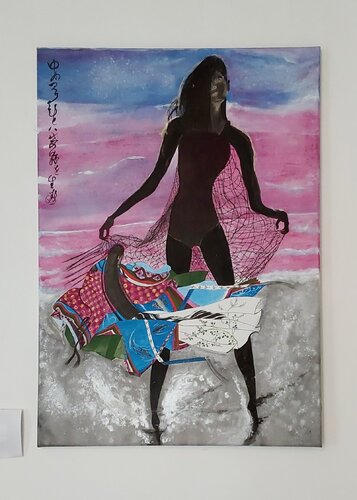 Différents époques de deux femmes se rencontrent dans un rêve by Hysao Takagi, Painting for Sale on Singulart