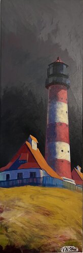 Stille vor dem Sturm in Westerhaven van Vera Fischer, Schilderij te koop op Singulart