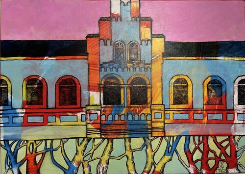 Baumhaus - Traumhaus par Vera Fischer, Peinture en vente sur Singulart