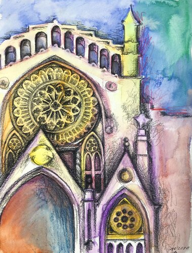 Kathedrale St. Bartholomäus in Sóller von Vera Fischer, Malerei kaufen auf Singulart
