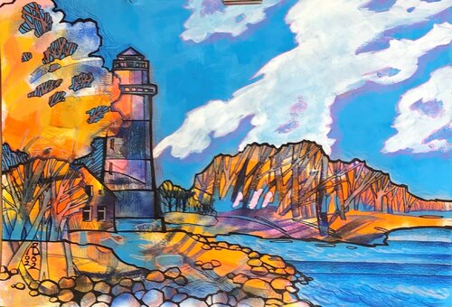 Herbst an der Küste von Vera Fischer, Malerei kaufen auf Singulart