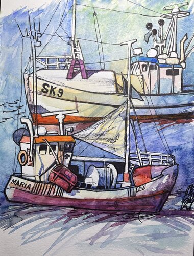 Nach der Arbeit par Vera Fischer, Peinture en vente sur Singulart